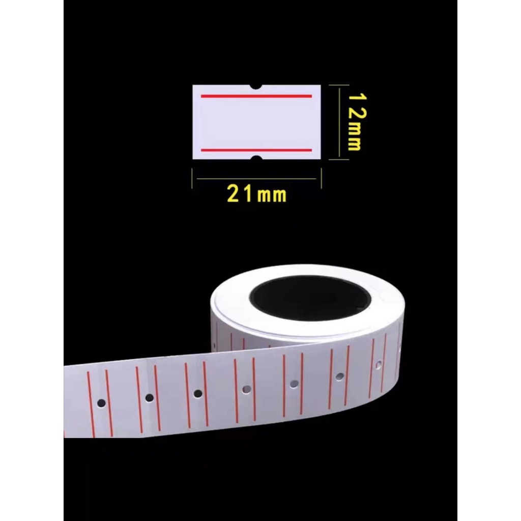4000pcs Price Tagger Sticker Price Tag Label Sticker Red line 800pcs ...
