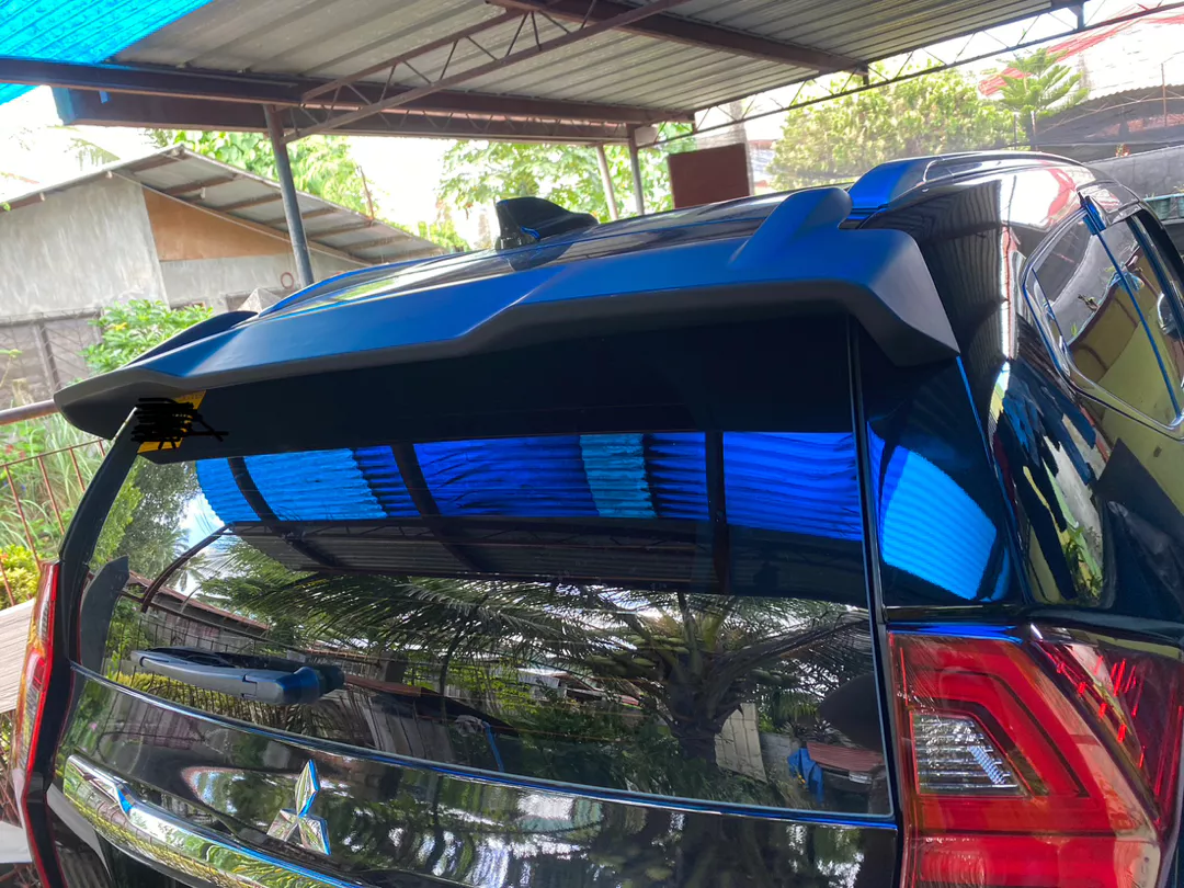 Mitsubishi Montero 2016 to 2025 Primer Black Finish Rear Spoiler ...