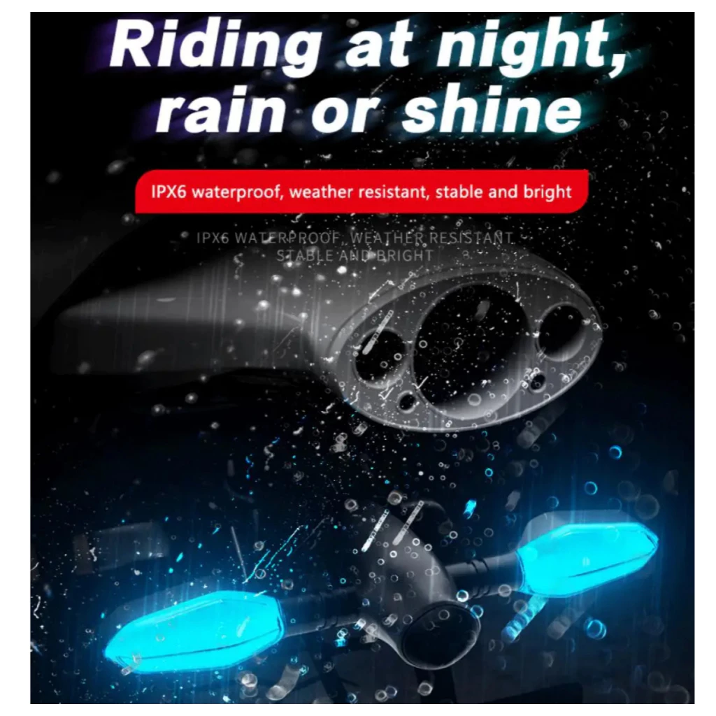 New Style Motorcycle LED Turn Signal Light Color Projection Lamp ...