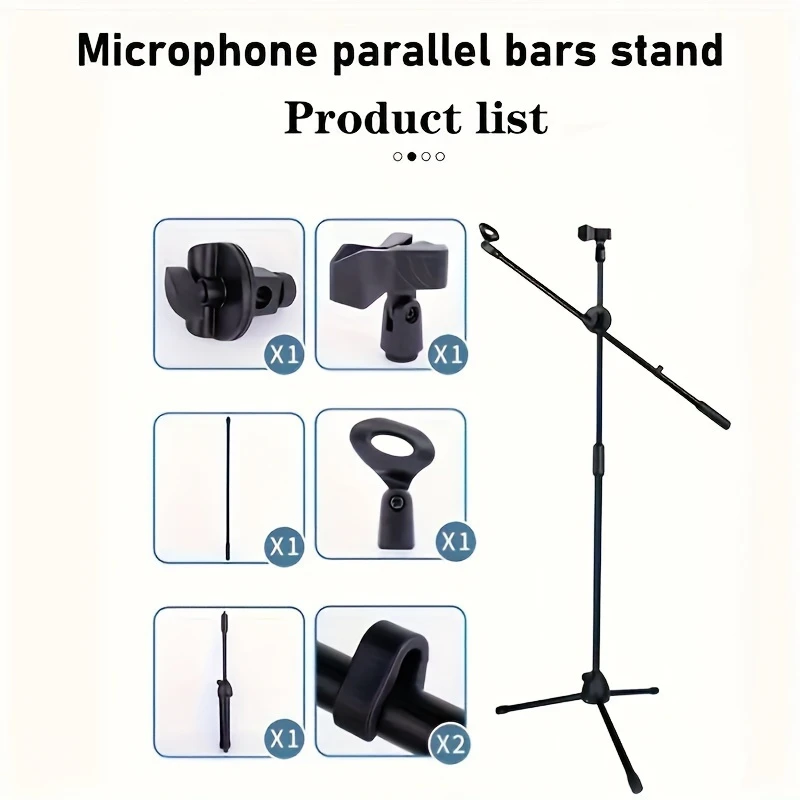 Portable K13 Microphone Adjustable Long Stand For Wireless Mic Heavy ...