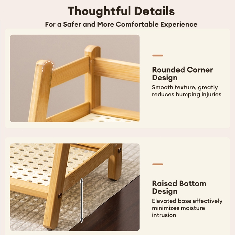 Storage Rack Desktop Removable Bamboo Office Balcony Storage Rack Space ...