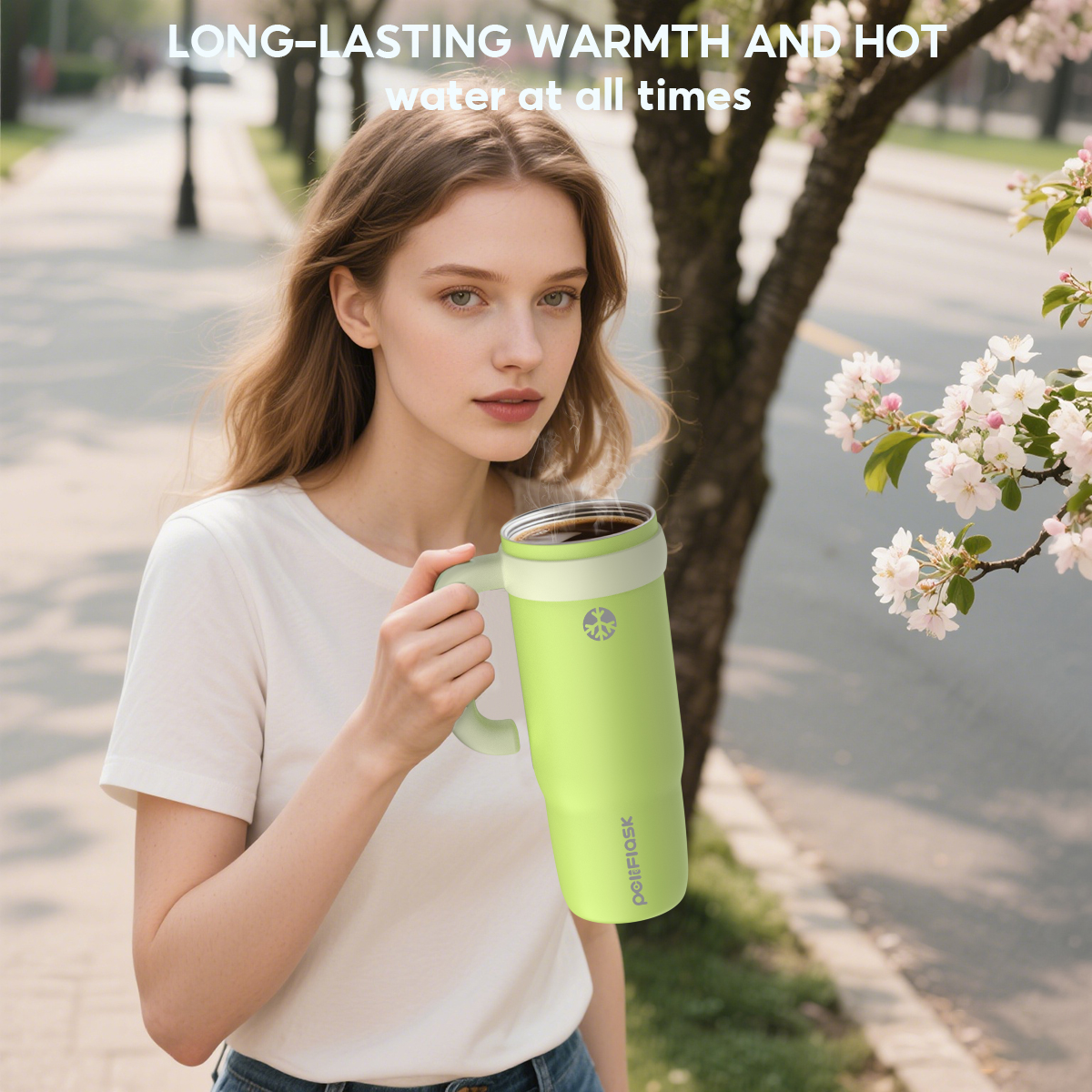 Peliflask40oz Insulated Tumbler Hot And Cold Straw With Lid Handle ...