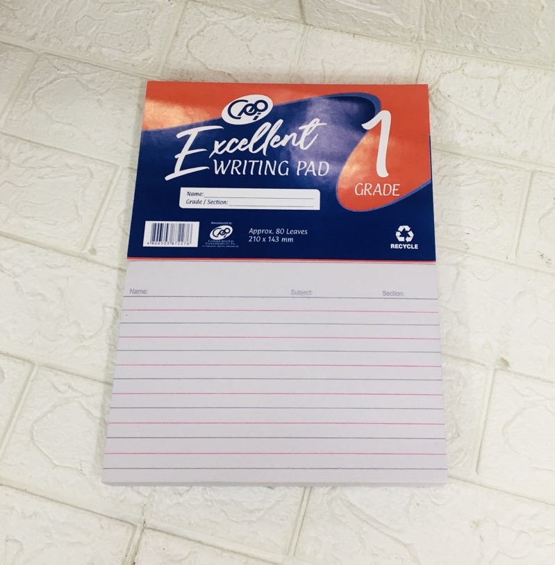 1pack (10pcs) Grade 1,2,3,4 Paper pads (80leaves) | Shopee Philippines