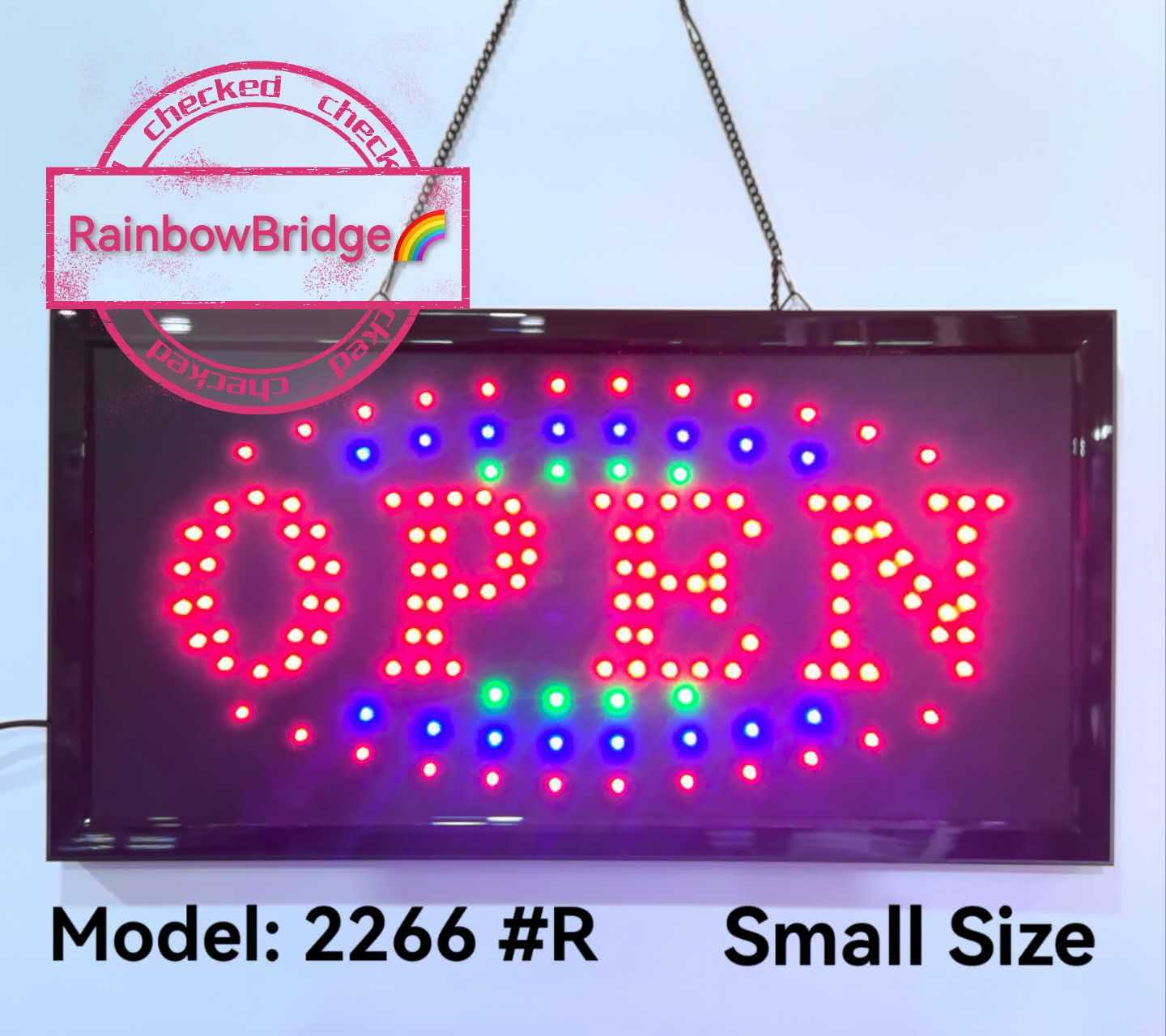 OPEN - RAINBOW BRIDGE LED SIGNAGE (New-Small-Large) #SIZE: W48cm ...