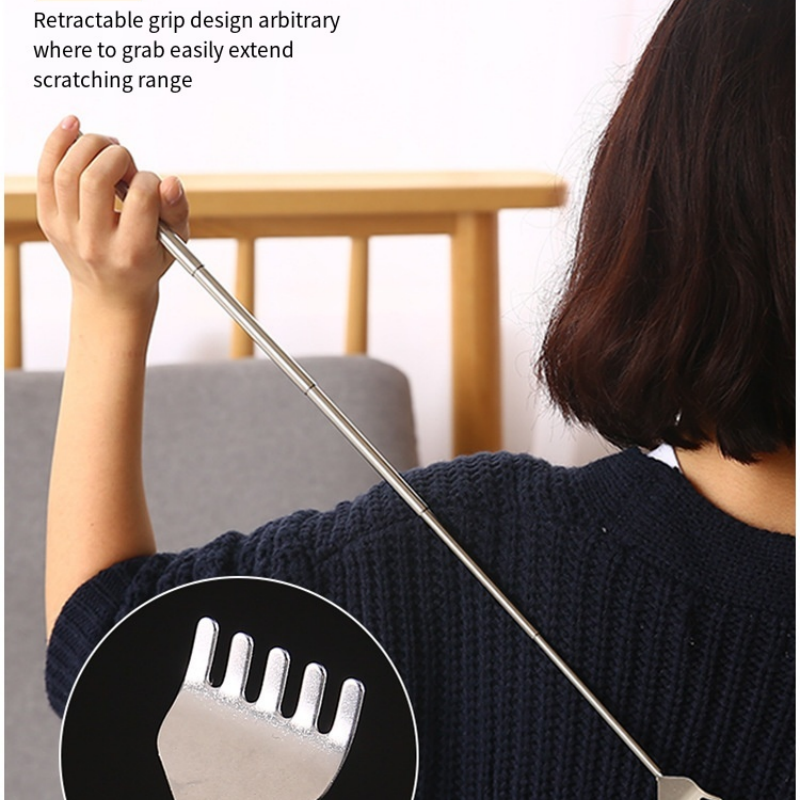 Back Massage Tools Stainless Steel Telescopic Scratcher Relaxation Anti ...