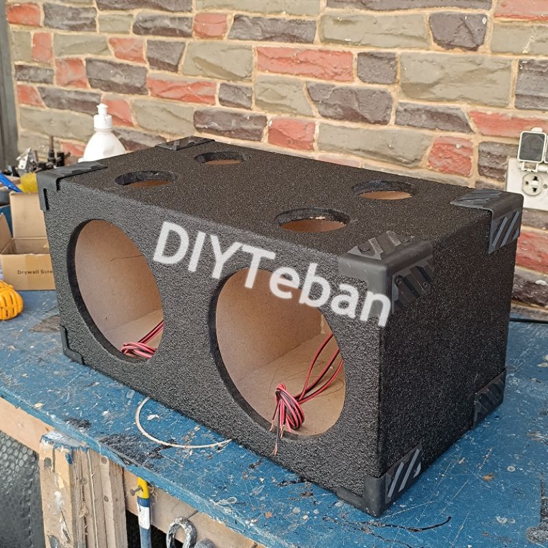 Dual 8 Inch Ported 3 Way with Mid and Tweeter Slot Affordable All in ...