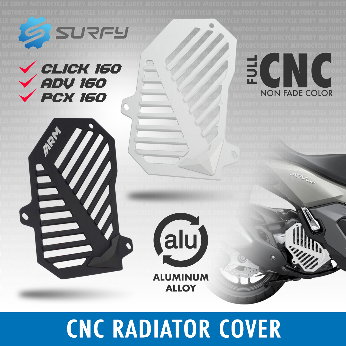 ARM Premium Radiator Cover For ADV 160 PCX 160 Click 160 Air Scoopa ...