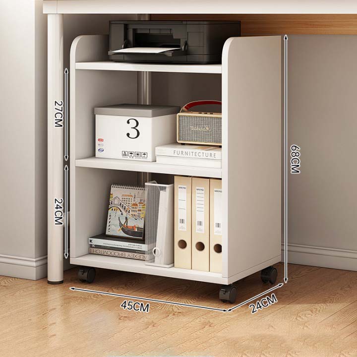 Book shelf organizer table book shelf under table shelf movable desk ...