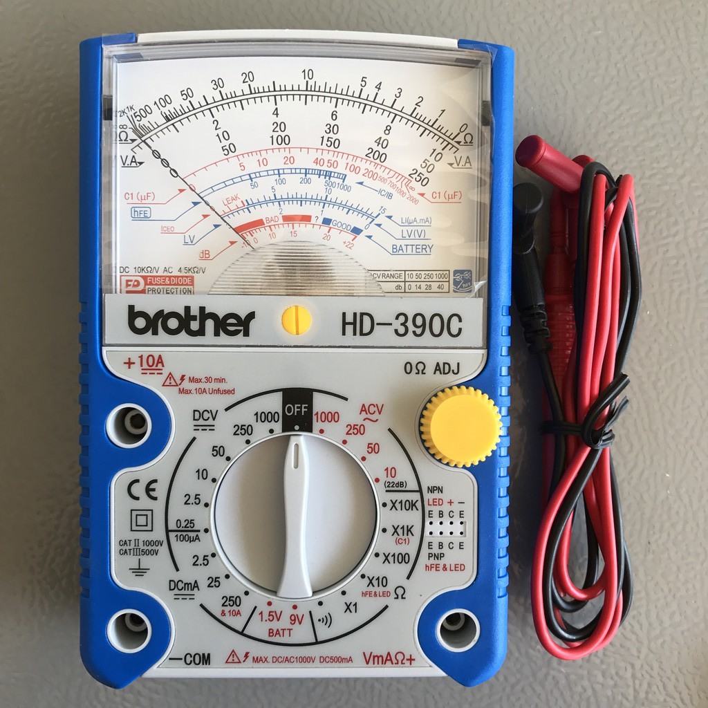 Tester HD-390C Analog Multimeter Analog tester Multitester color blue ...