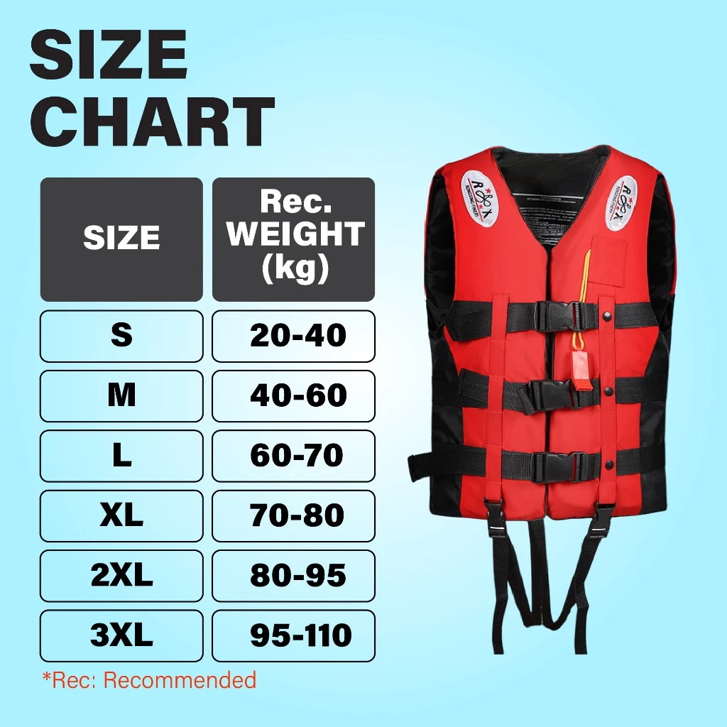 Safety Vest Life Jacket For Kids And Adult Heavy Duty Outdoor Water ...