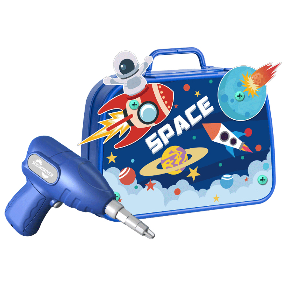 Drill Tool Screwdriver for Kids Educational Toy 3D Drill Tool Kit DIY ...