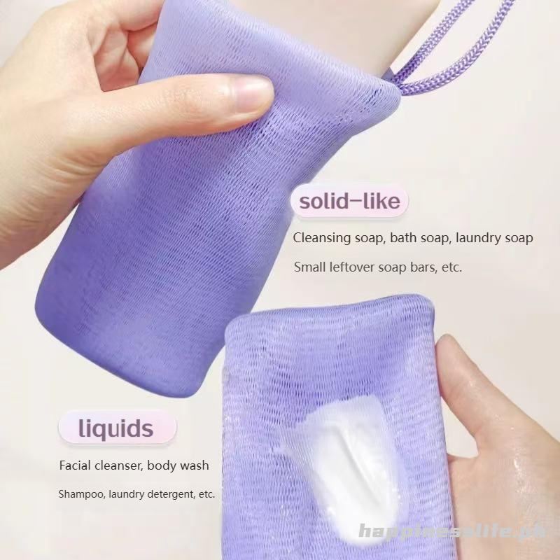 COD Bathroom Soap Foaming Mesh Net Multilayer Face Body Shower Cleaning ...