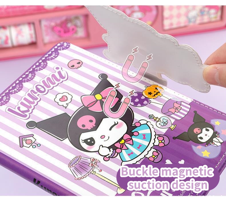 Sanrio Handbook Stationery Set Kuromi Gift Box With Notebook Melody ...
