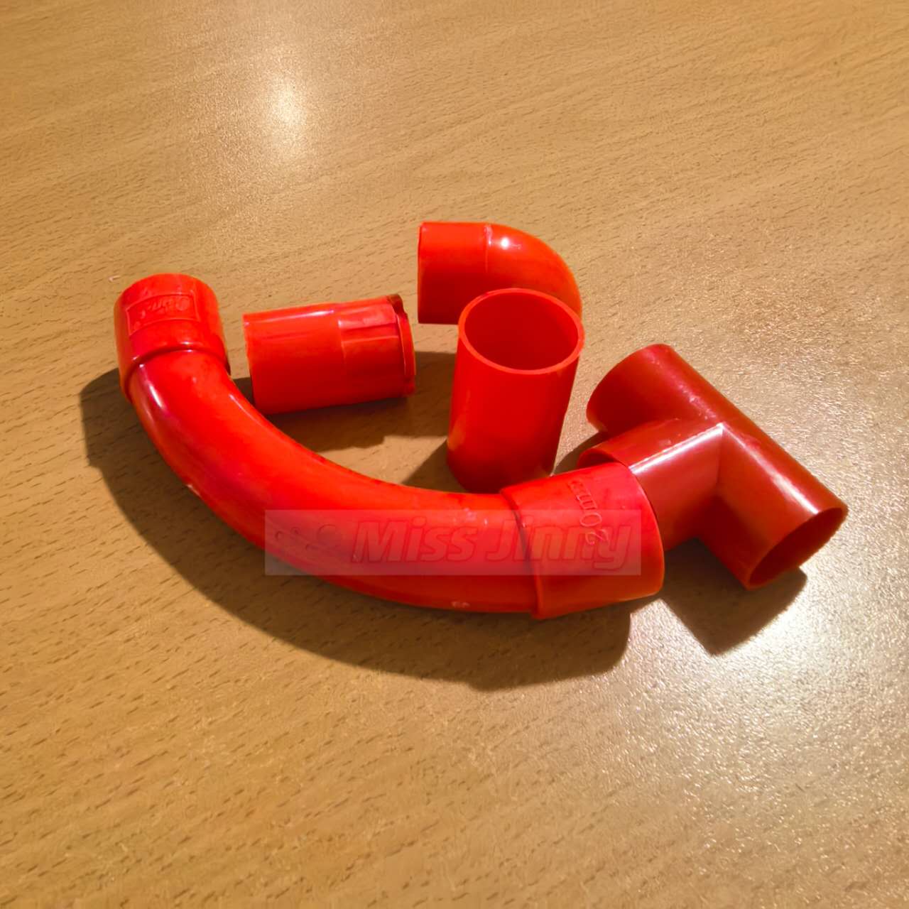 Red PVC Fittings/Heavy Duty Electrical Fittings Coupling/Elbow/Tee ...