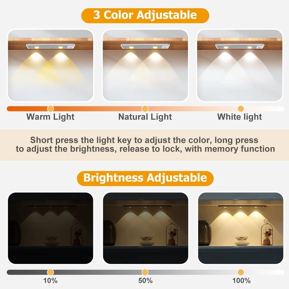 【⚡Flash Sale】60CM 3-Color Motion Sensor Led Light For Kitchen Room ...