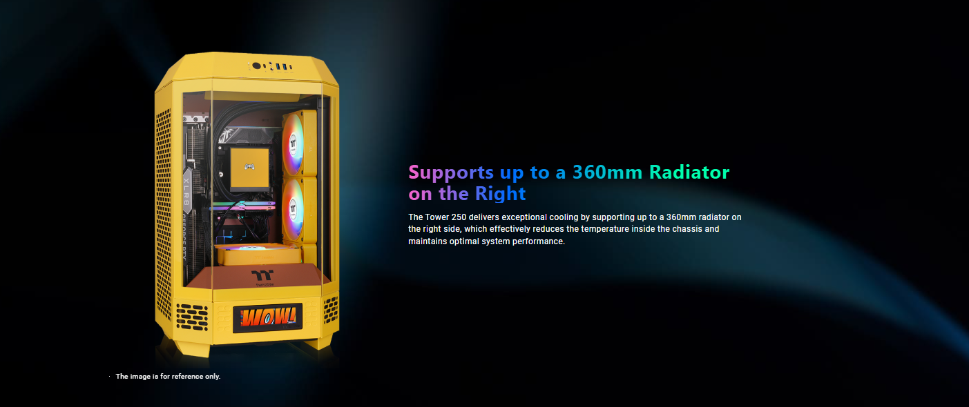 Thermaltake Computer PC Case The Tower 250 Mini-ITX Butter Caramel Mini ...