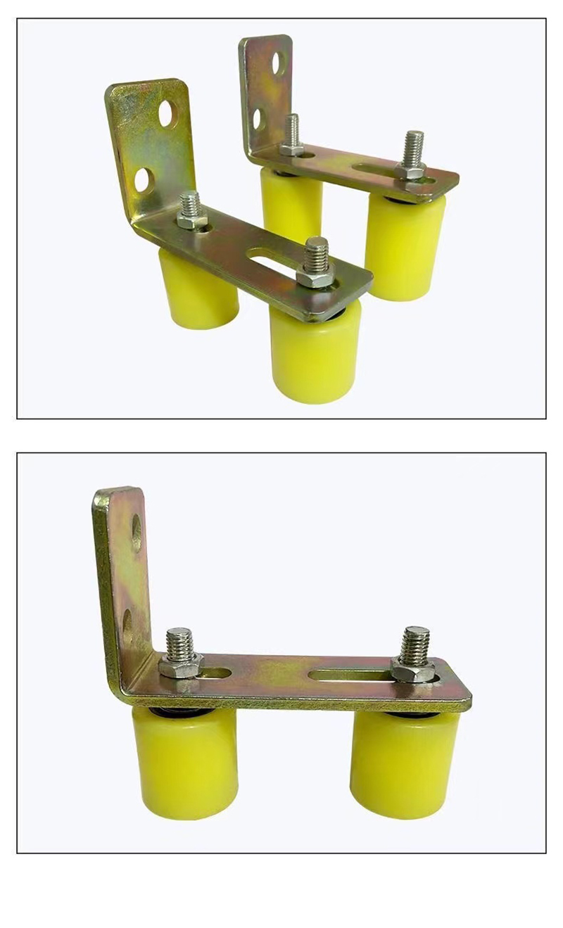 1 Set Sliding gate top guide nylon rollers with L bracket set upper ...