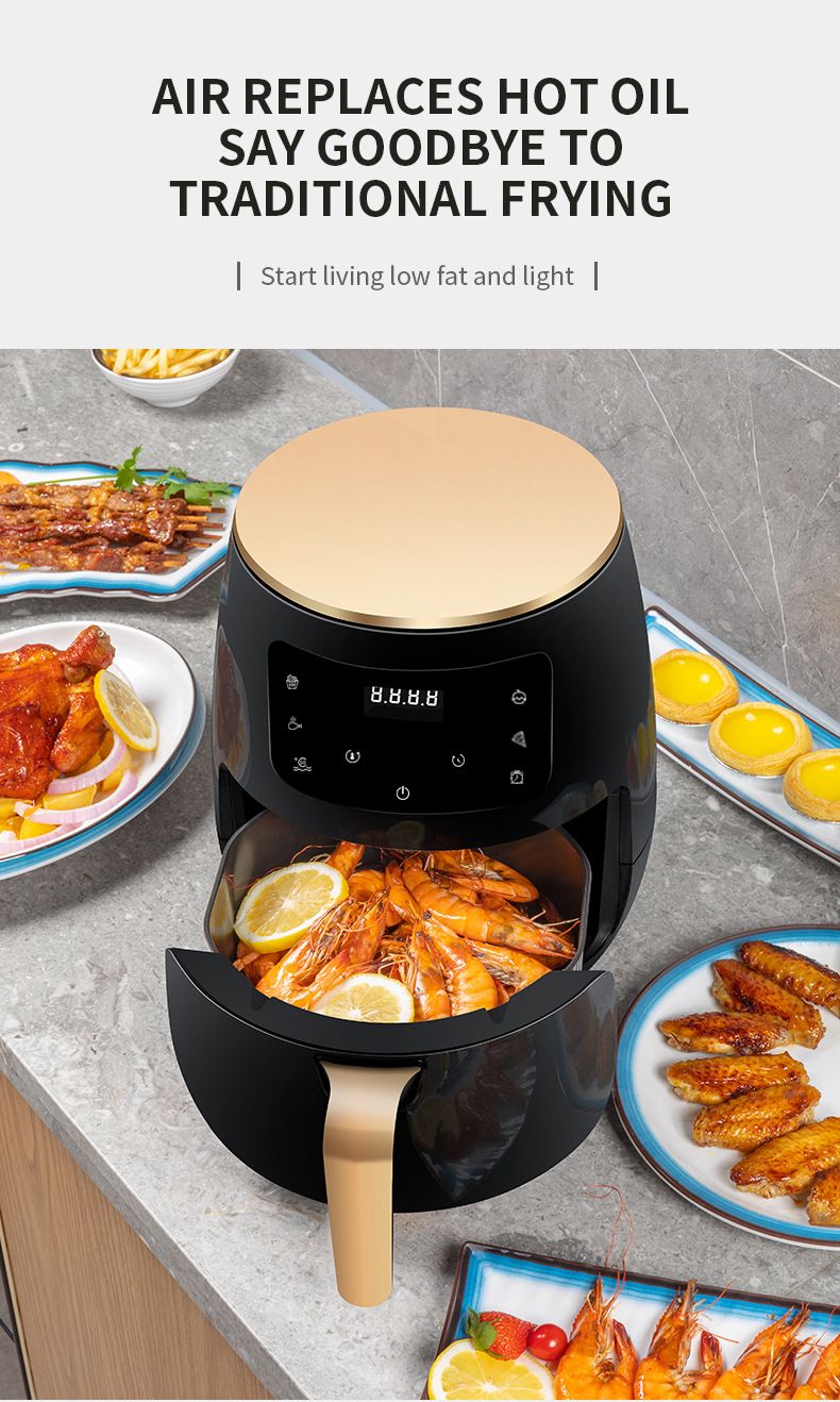 Heavy Duty Advance Electric Air Fryer 8L ouch Screen Large capacity
