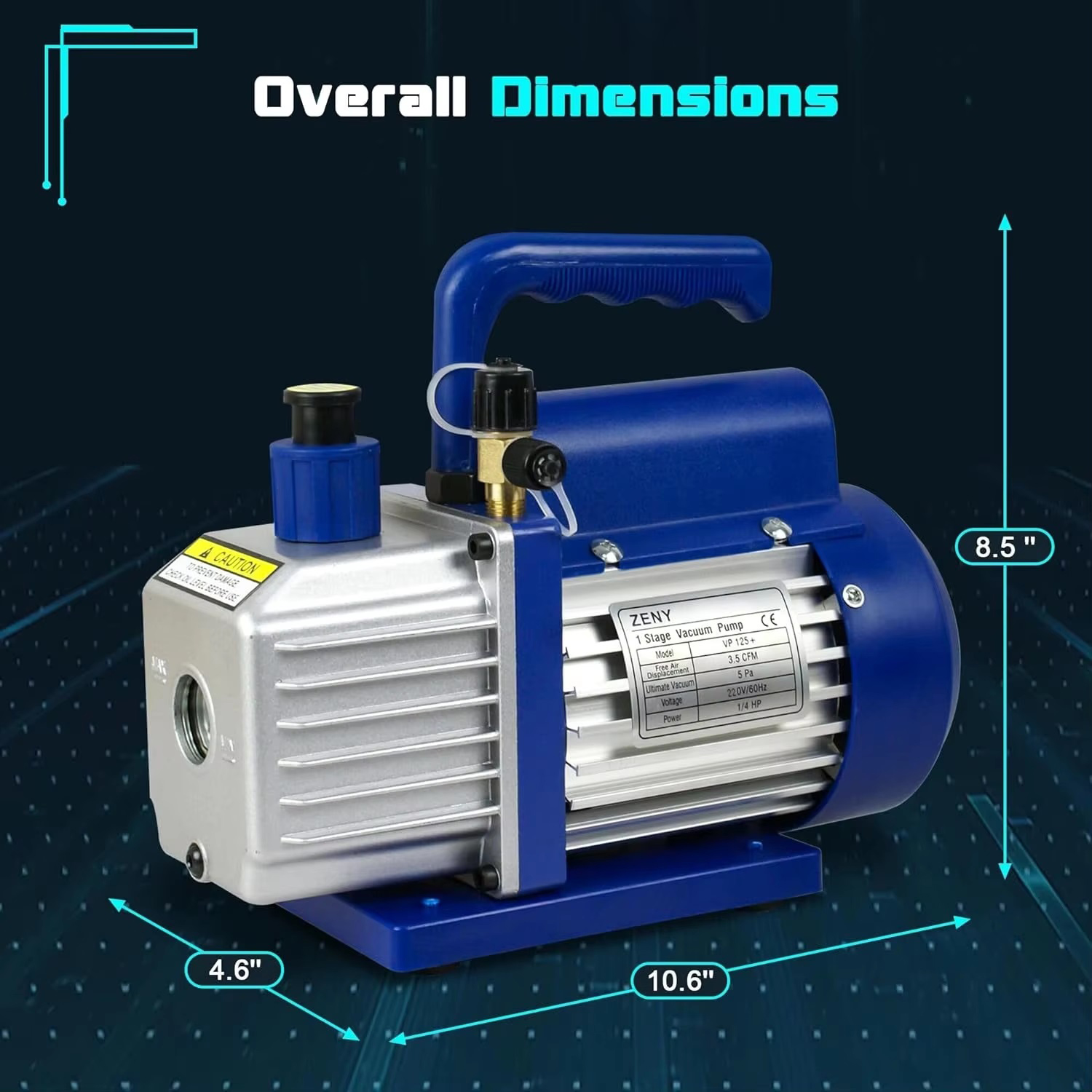 5Pa Rotary Miniature Vane 50HZ Vacuum Pump,Rotary Vane Vacuum Pump 1 ...