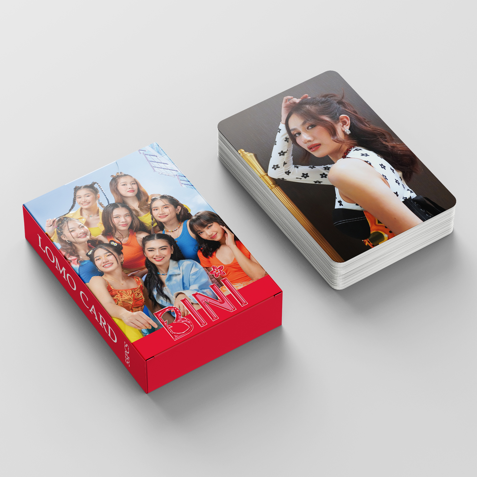 55Pcs/Box BINI Photocards vocal concert Bini LOMO Card Photocards ...
