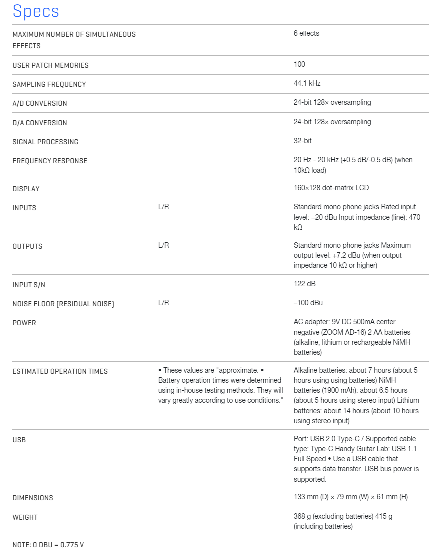 Zoom MS70CDR Plus MultiStomp Chorus/Delay/Reverb Guitar Effects Pedal