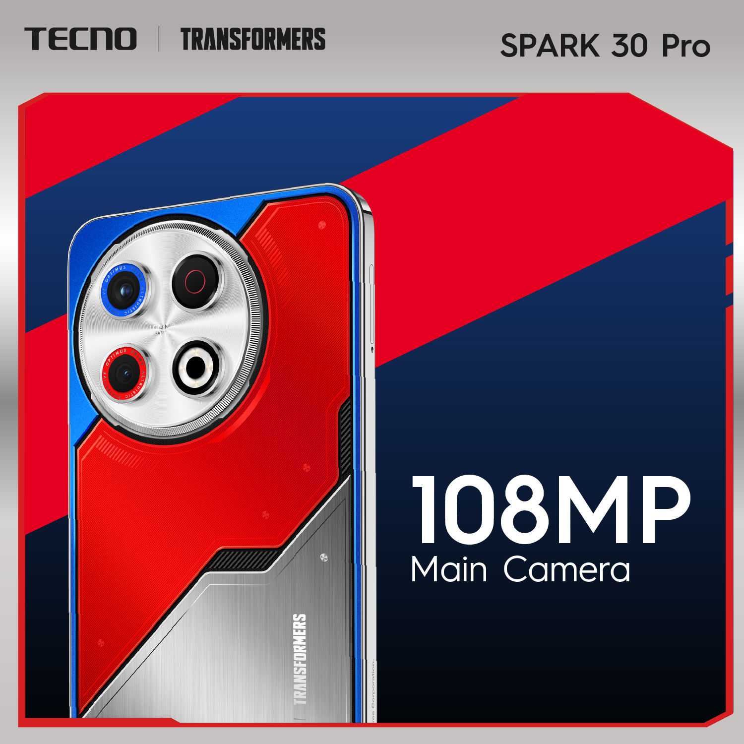 TECNO SPARK 30 PRO 16GB (8+8) + 256GB MTK G100 Processor 108MP