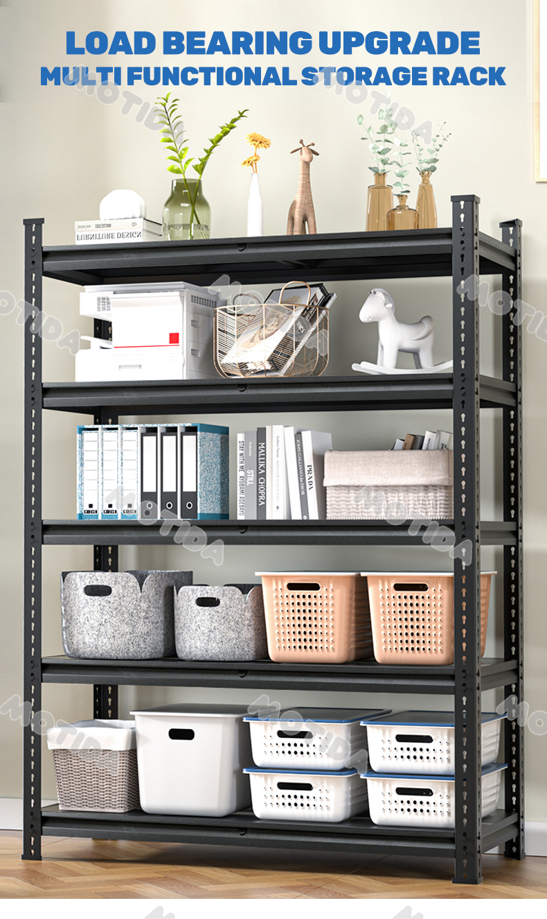 6 Layer Metal Rack Steel Rack Shelf Boltless Organizer Stainless Rack ...