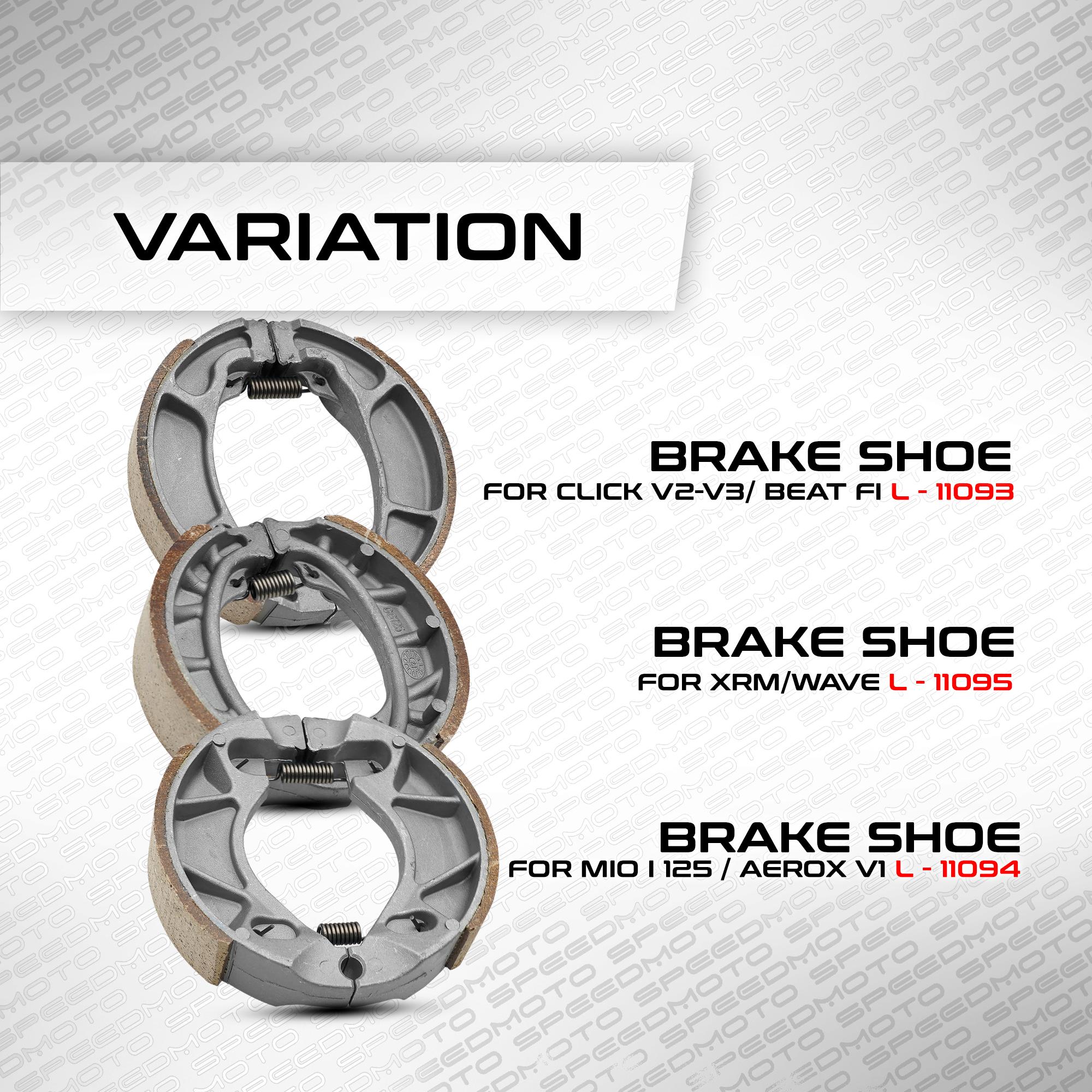 LEGITMOTO REAR BRAKE SHOE SET FOR CLICK V2 V3 / BEAT FI V2 V3 L-11093 ...