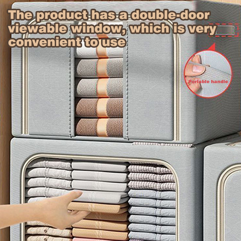 100L/72LFolding Stackable Steel frameOxford Cloth Quilt Pillow Toys ...