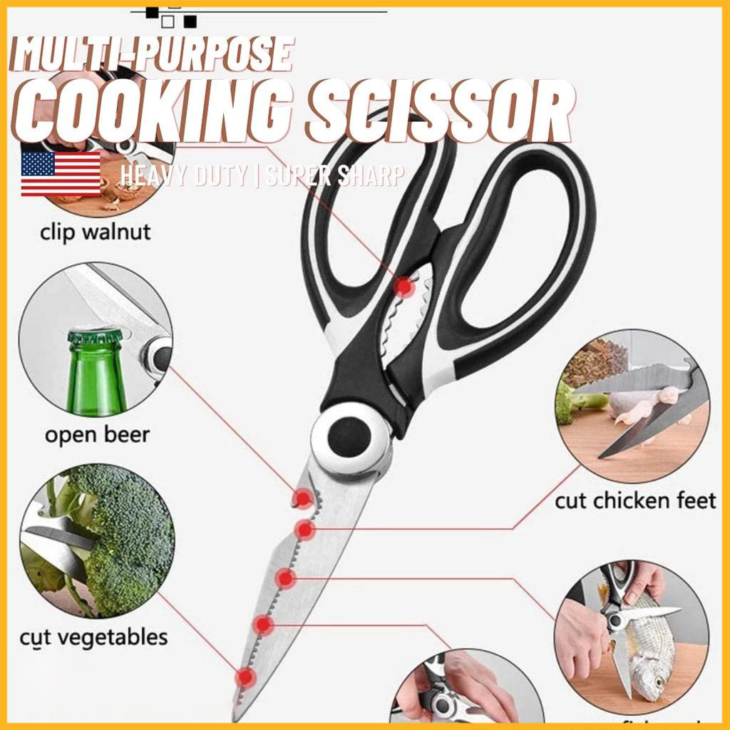 Stainless Steel Kitchen Scissors Multipurpose Kitchen Tool Shears ...