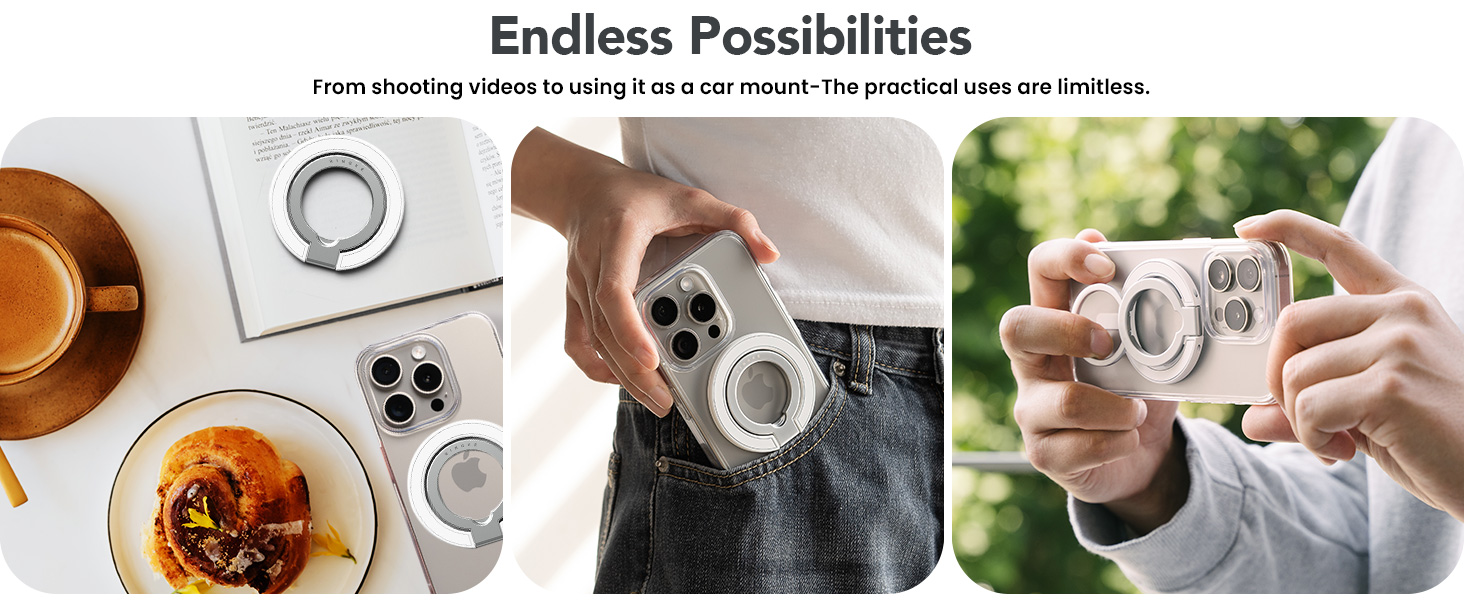 Ringke Smart Ring Magnetic - Detachable Foldable Multi-Functional 3 ...