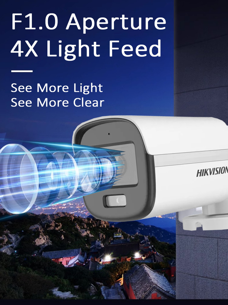 Hikvision (3K)5MP Full color CCTV Package 4CH/8CH All Bullet Outdoor ...