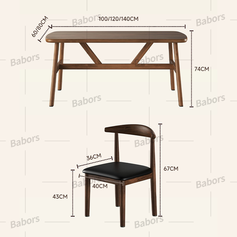 Wood Dining Table Furniture Wooden Tables With 4 Chairs Set Nordic ...