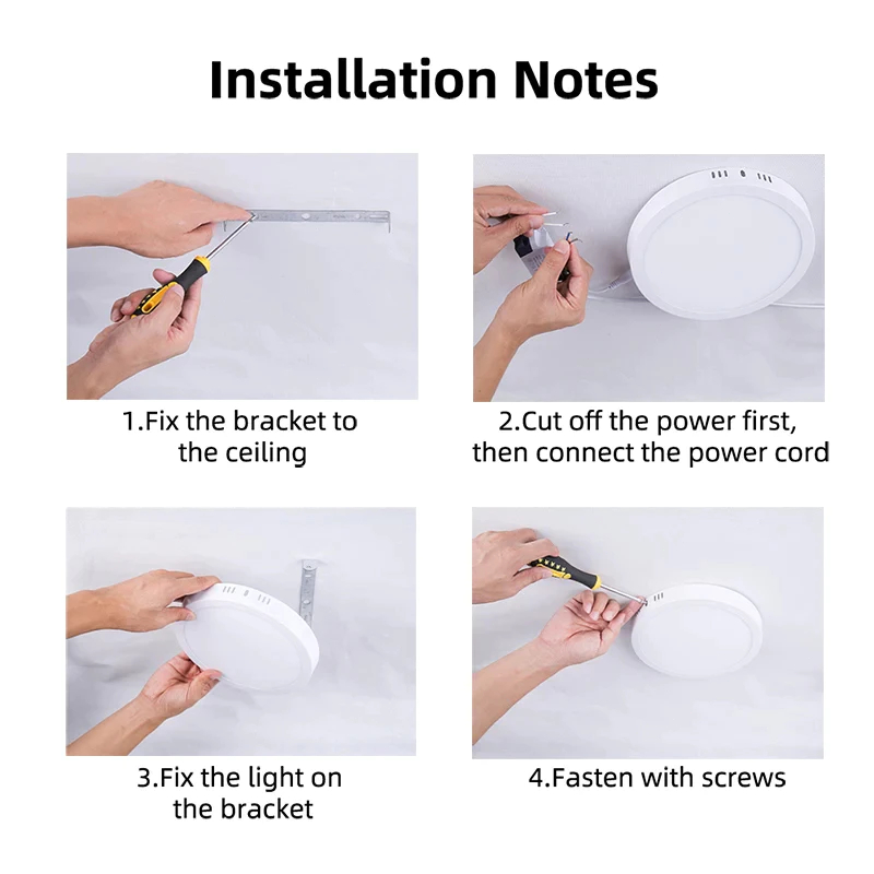 OOKAS Upgraded Pin Light Led Ceiling Light Surface Mounted Round Lamp ...