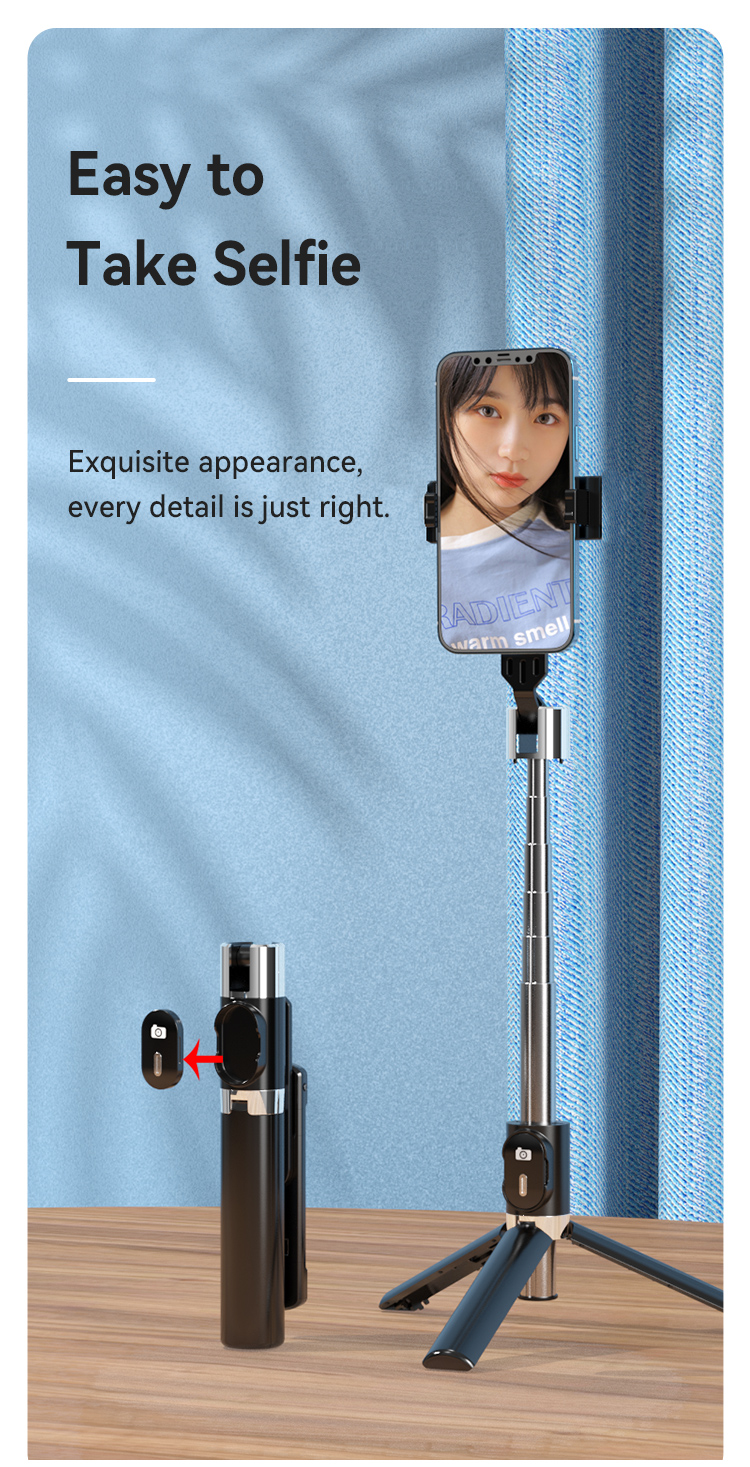 Gadgetoo Usams Zb324 Mini Wireless Selfie Stick Tripod