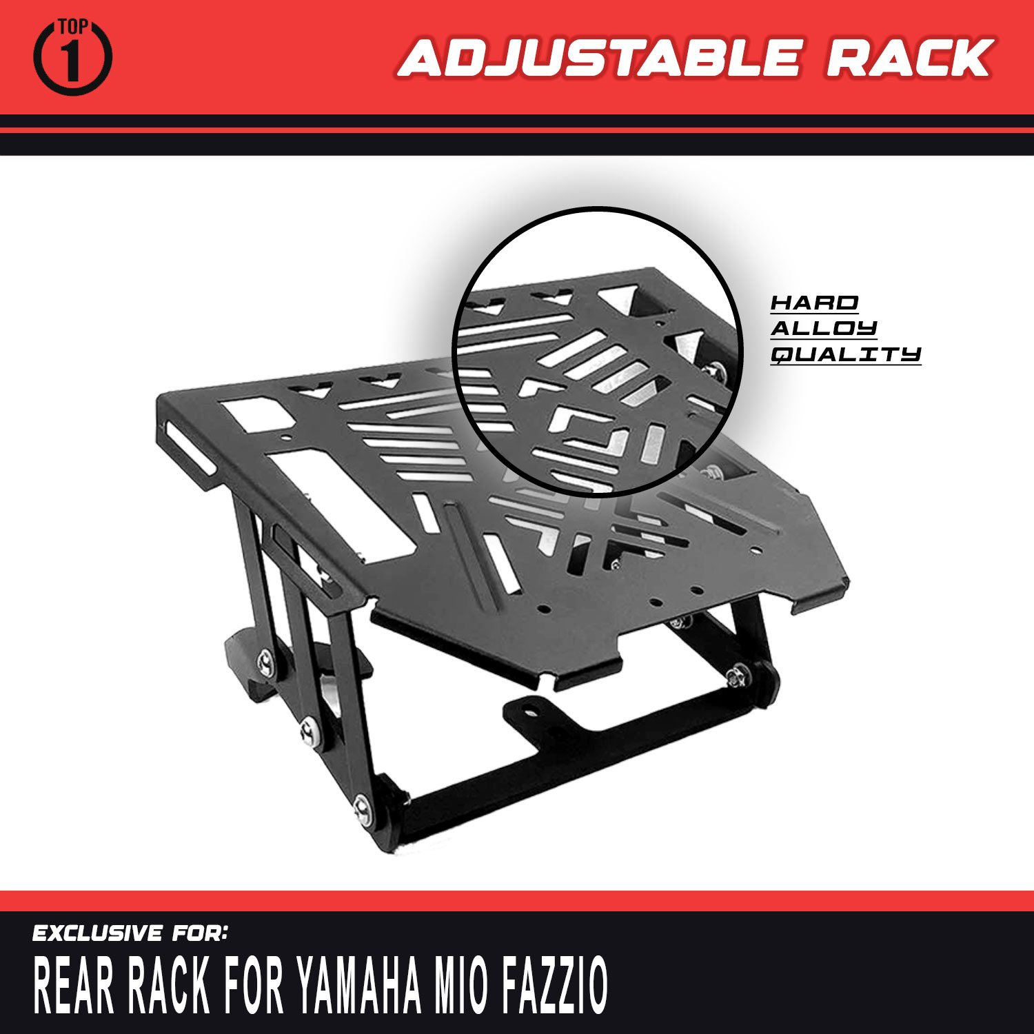 TOP 1 MOTOR 1 SET REAR RACK BRACKET FOR YAMAHA FAZZIO MOTORCYCLE ...