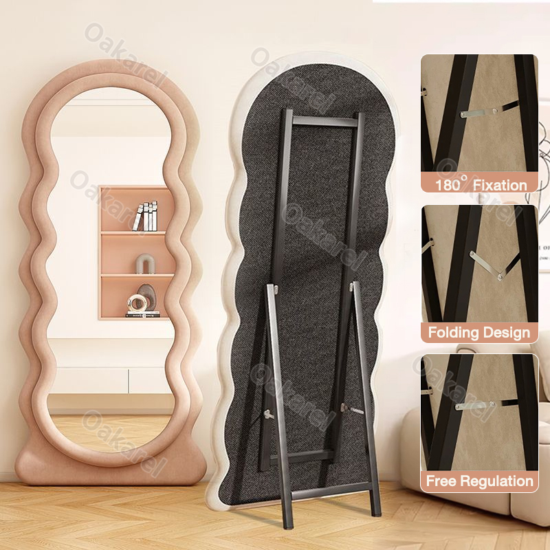 Body Mirror Whole 160/170cm Body Wave Floor Mirror with Support Frame ...