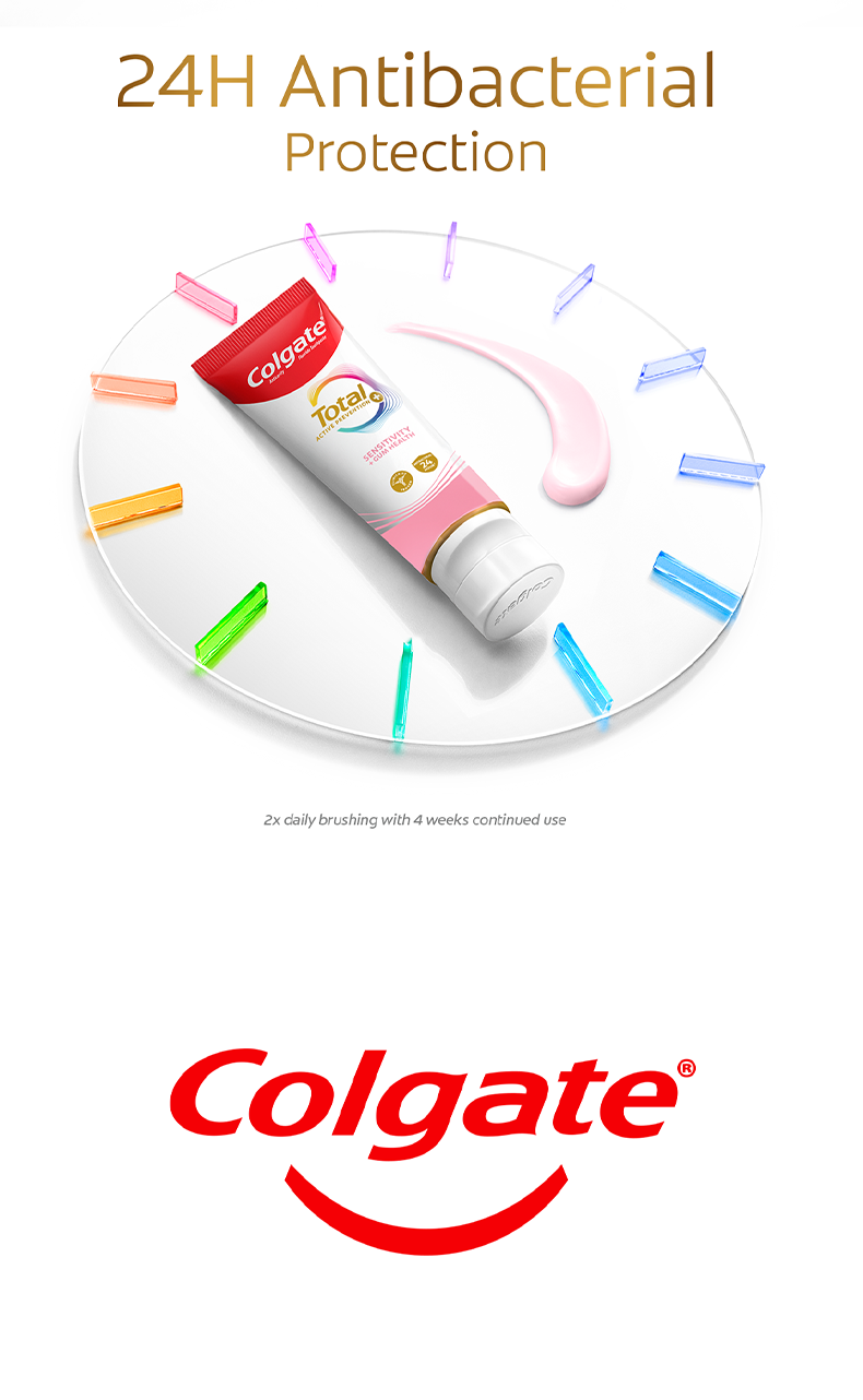 [BUY 1, FREE 1] Colgate Total Sensitivity + Gum Health Antibacterial ...