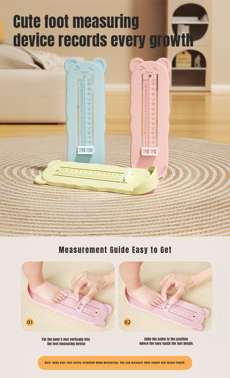 Baby Pro Kids Foot Length Measuring Tool With Sliding Scale | Shopee ...