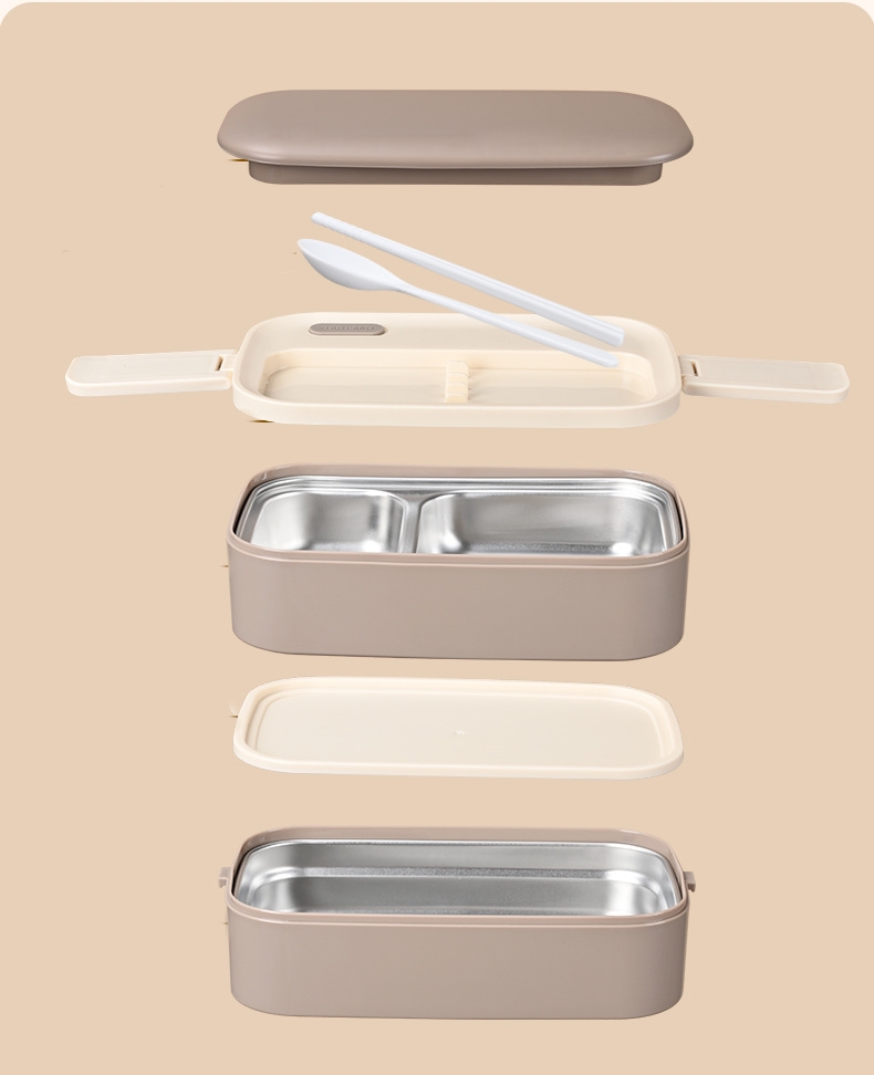 304 Stainless Steel Insulated Lunch Box Divided Into Compartments ...