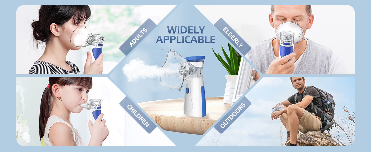 Gold Star Portable Nebulizer Rechargeable Inhaler Ultrasonic Spray ...