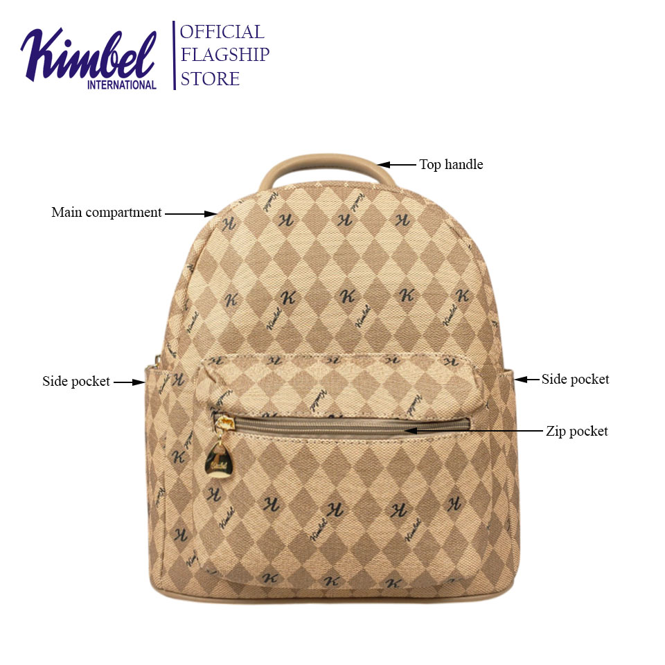 KIMBEL BCSB914 Backpack Synthetic Leather | Shopee Philippines