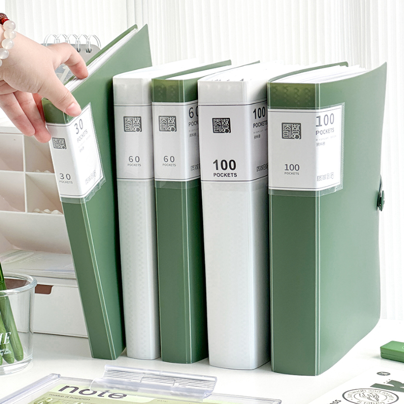 Clear Book Long/A4 Presentation Book File Organizer Display Book 30/60 ...