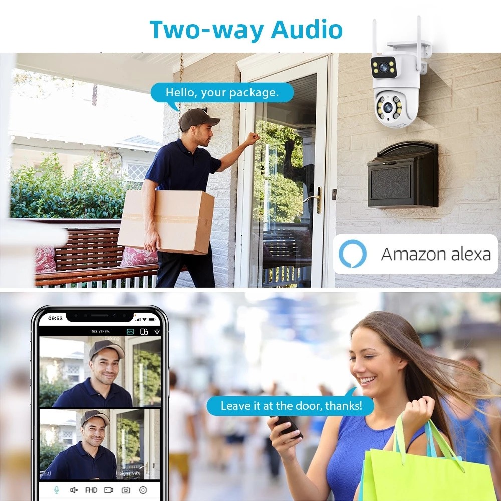 TapoCCTV Camera 4K Dual Lens Outdoor Motion Detection WiFi Wireless ...
