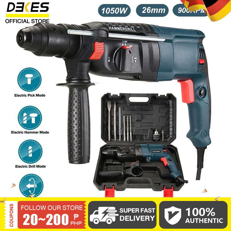 Rotary Hammer Drill Impact Chipping Gun Drill Heavy Duty Demolition ...