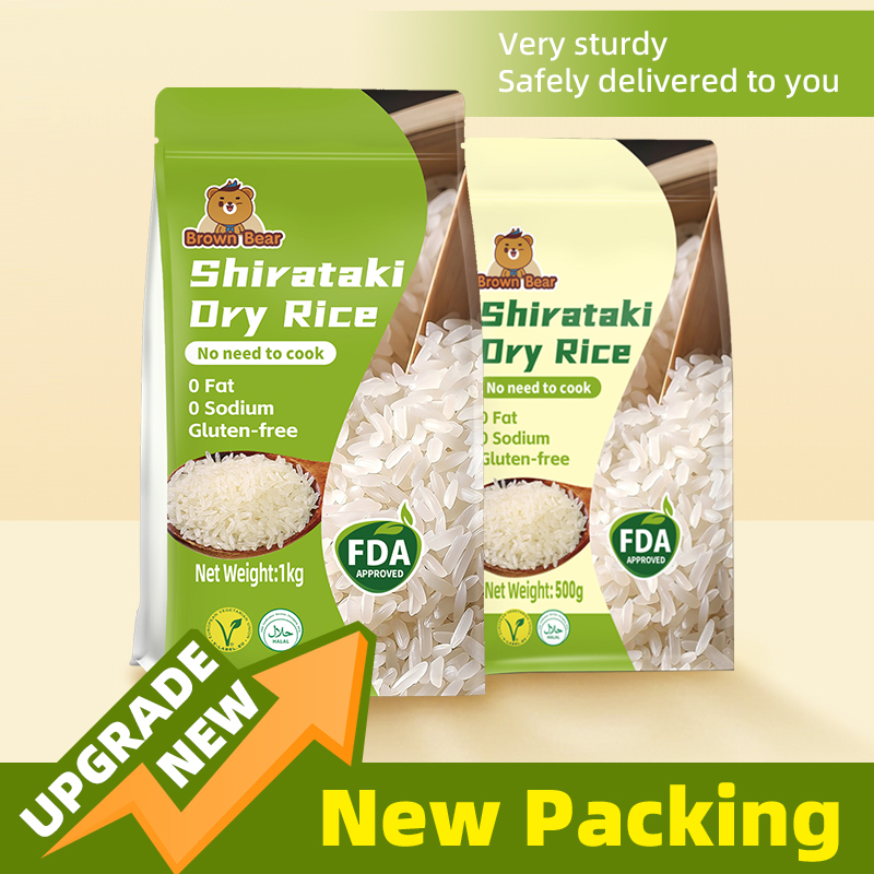 Shirataki Rice 500g/1kg/3kg Low Carb Konjac Rice Shiratake Rice 0 Fat ...