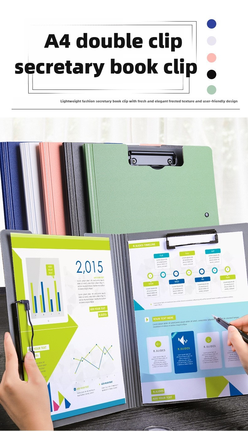 Long Clipboard with Cover File Cover Folder Profile Clip File Folder ...