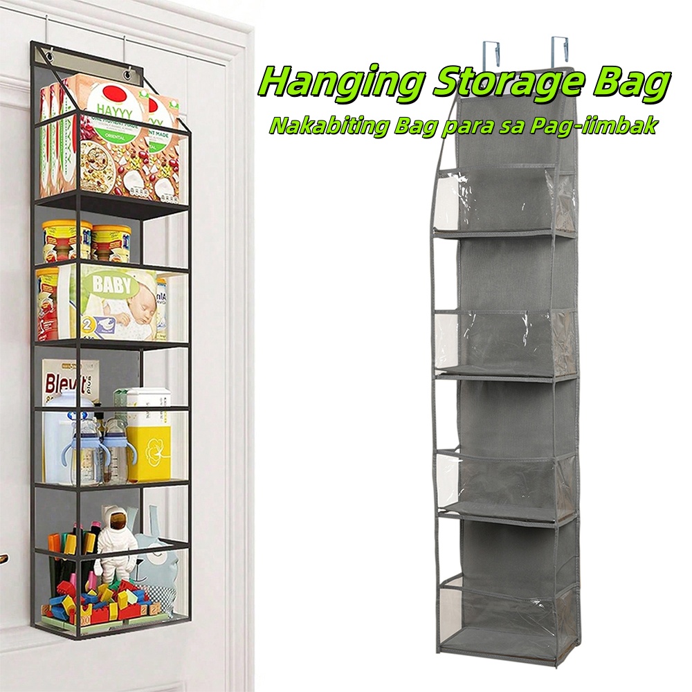 4/6 Layers PVC Storage Hanging Bag for Toy Sundries Multifunction ...