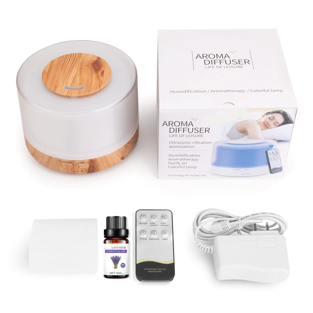 500ml7 LED humidifier Aromatherapy machine with Essential oil ...