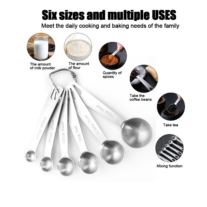 VK Stainless Steel Measuring Cup And Or Spoon Baking Tools Stackable ...
